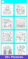 Glitter Bunny Coloring Book تصوير الشاشة 2