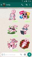Lovely Rabbits Stickers For Whatsapp - WASticker screenshot 1
