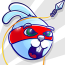 Rabbit Samurai - rope swing hero APK