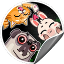 Rabbits - Cats - Puppies Stickers For Whatsapp APK