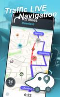 Voice Control Wαze Advice:Traffic Live Navigation 海報