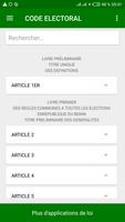 TOSSIN : Code Electoral du Bénin (Loi 2018-31) capture d'écran 1