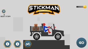 stickman desmontar ragdoll Cartaz