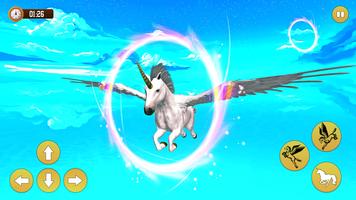 Flying Unicorn Horse Simulator Poster