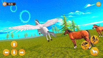 Flying Unicorn Horse Simulator captura de pantalla 2