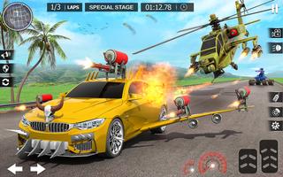 Rage Road : Car Shooting Games Affiche