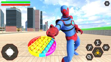 Fidget Toy Super hero - Superhero Battle Rope hero الملصق