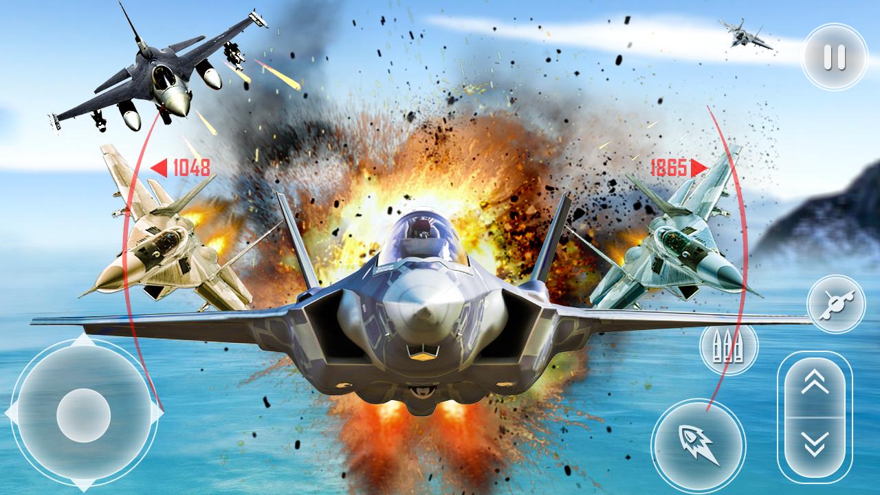Android 用の ジェット戦闘機の空爆 フライトシミュレータ戦争ゲーム Apk をダウンロード