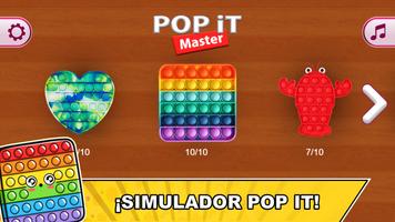 Pop it juego antiestrés fidget Poster