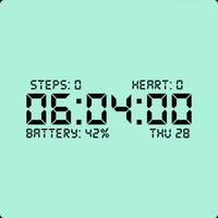 Digits Watch Face captura de pantalla 1