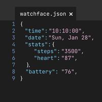 Json Watch Face poster