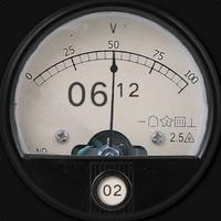 Voltmeter Watch Face Affiche