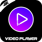 4K Video Player - Full HD Video Player آئیکن