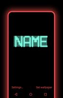 LED My Name None Live Wallpaper Affiche
