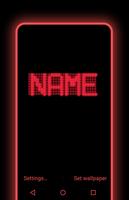 LED My Name None Live Wallpaper capture d'écran 1