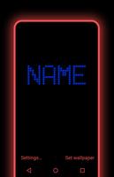 LED My Name None Live Wallpaper capture d'écran 2