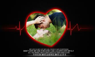 Heartbeat Photo Frame पोस्टर