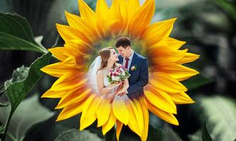 Sunflower Photo Frame Affiche
