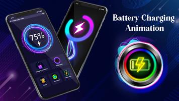 Batterie Ladenanimation Plakat
