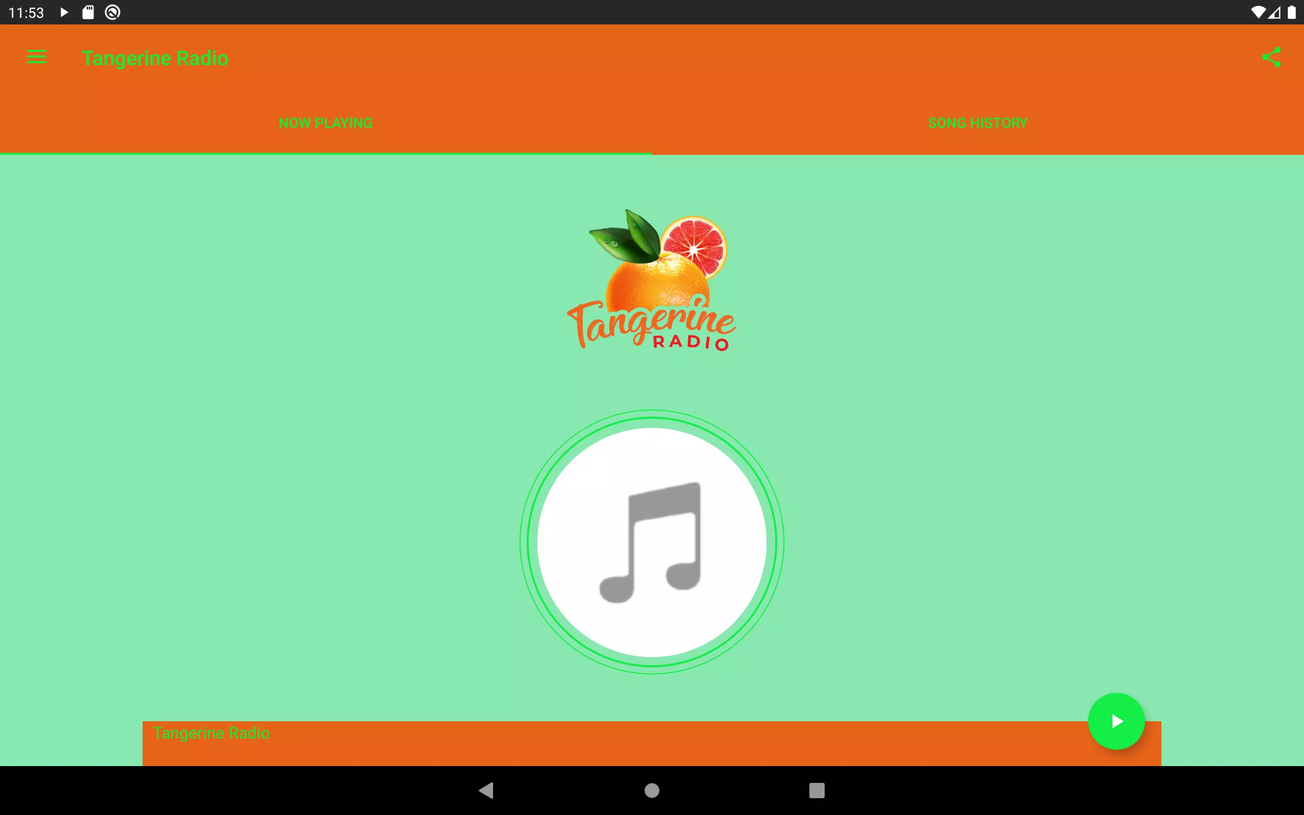 Tangerine Radio Latest Version 1.0 for Android