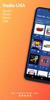 Radio USA - FM Stations Online پوسٹر