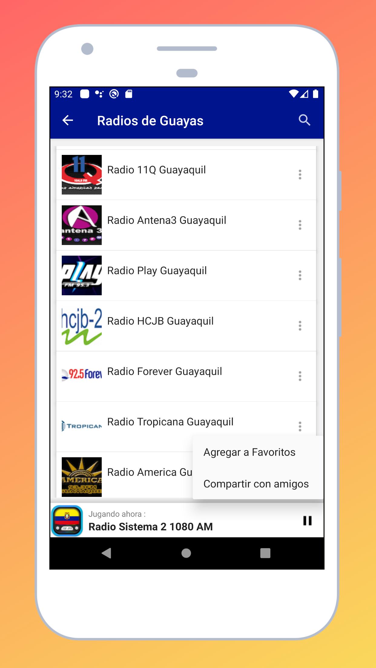 Radios del Ecuador en Vivo + Emisoras de Radio FM for Android APK