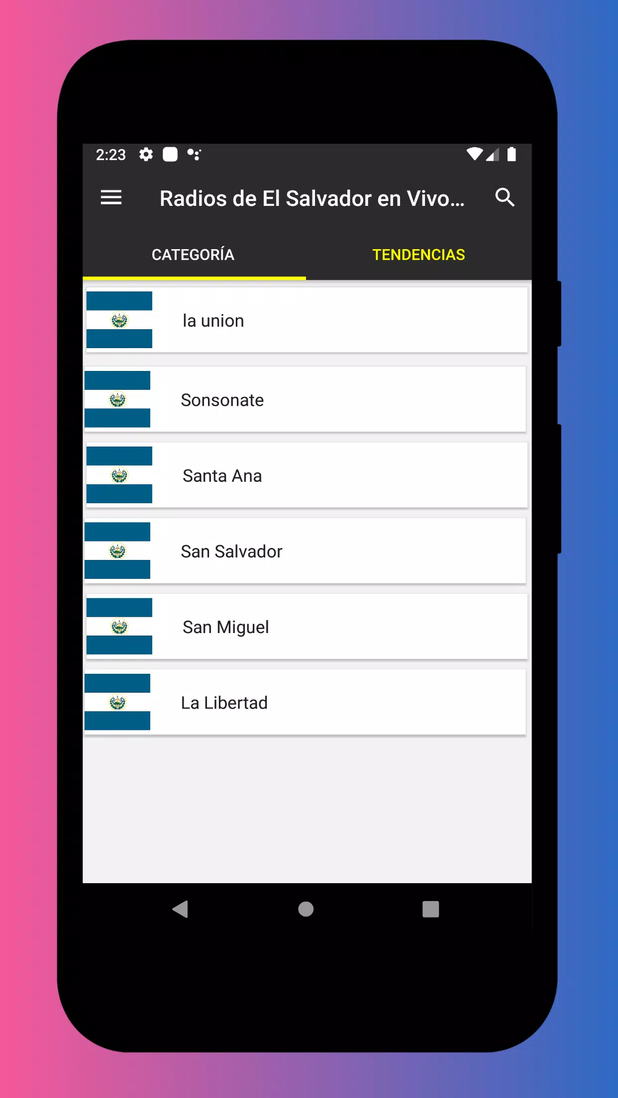 Download do APK de Radios de El Salvador en Vivo para Android