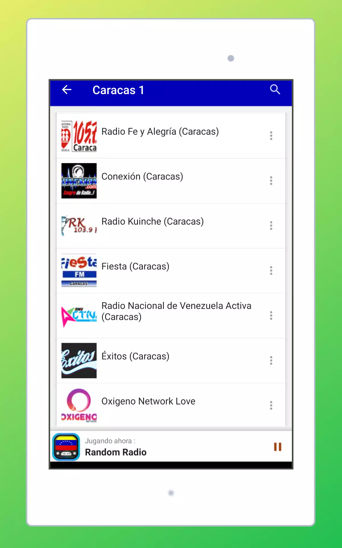 Radios de Venezuela Online + Emisoras de Radio FM pour Android -  Téléchargez l'APK