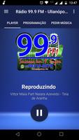 Rádio 99.9 FM - Ulianópolis/PA الملصق