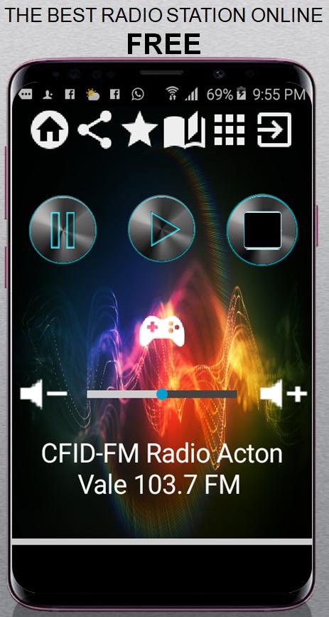 CFID-FM Radio Acton Vale 103.7 FM CA App Radio Fre for Android - APK  Download
