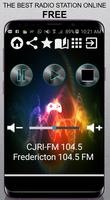 CJRI-FM 104.5 Fredericton 104.5 FM CA App Radio Fr ポスター