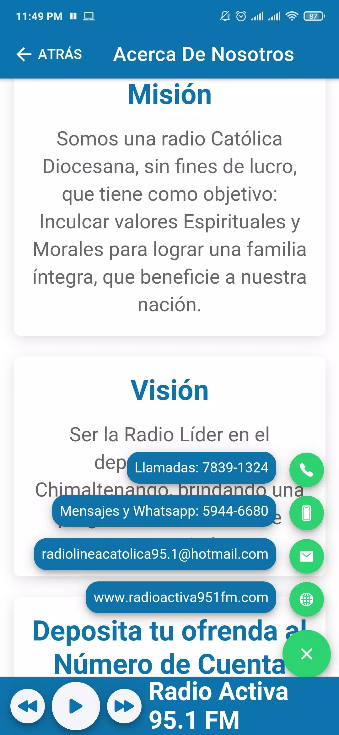 Radio Activa 95.1 FM en Línea APK pour Android Télécharger