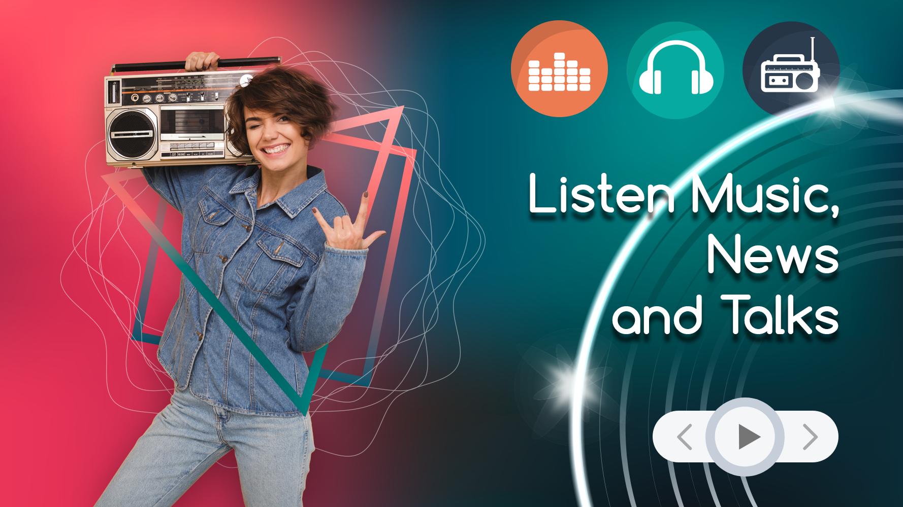 Rádio: rádio FM online, ouvir música ao vivo para Android - APK Baixar