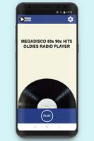 MegaDisco 80s 90s Hits Oldies Radio Player پوسٹر