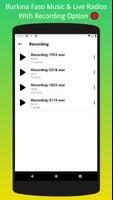 Burkina Faso Music & Live Radios + Record 🔴Option capture d'écran 3