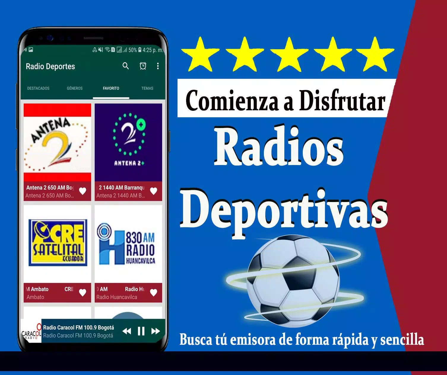 Descarga de APK de Radio Deportes en Vivo para Android
