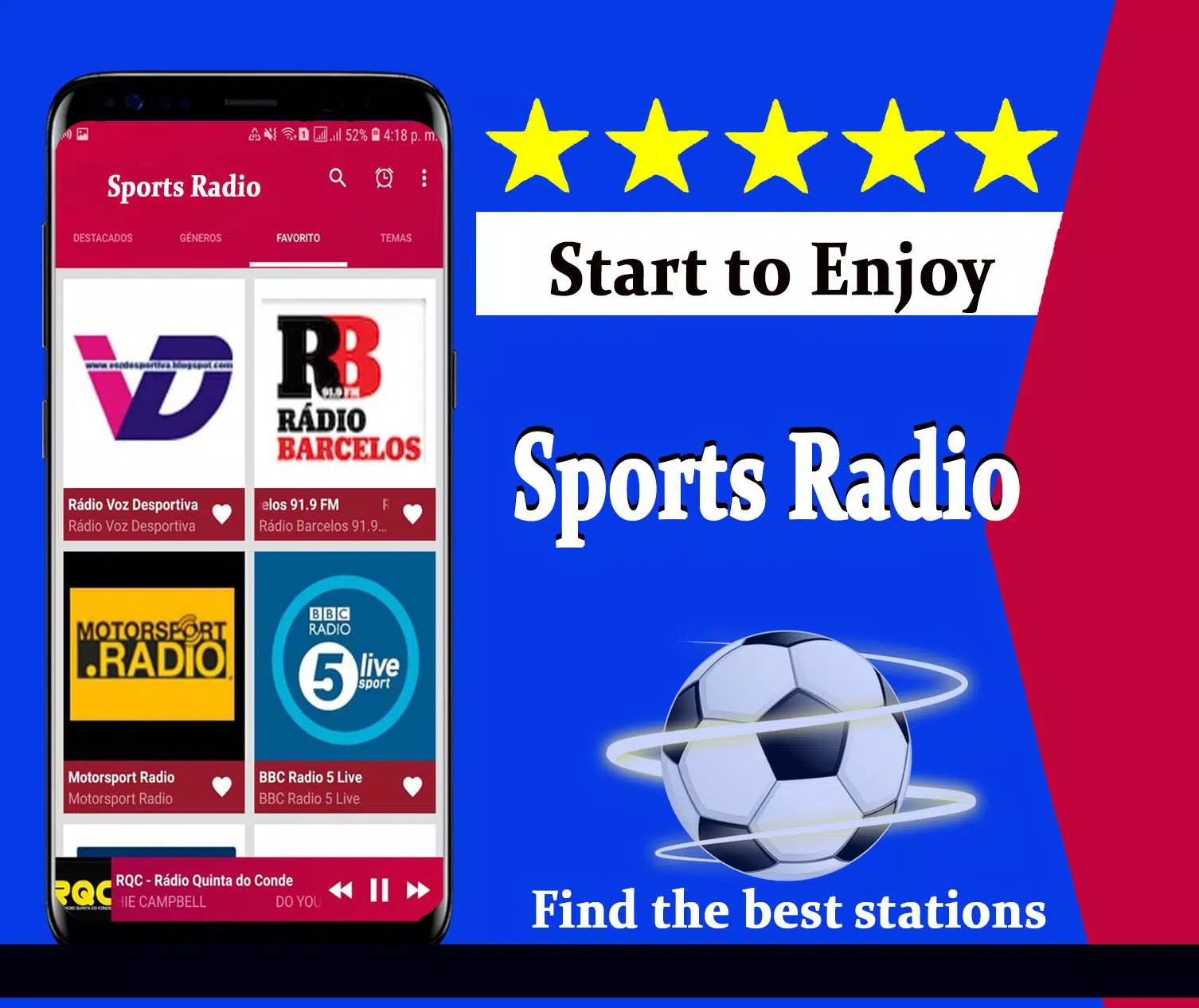 Descarga de APK de Radio Deportes en Vivo para Android
