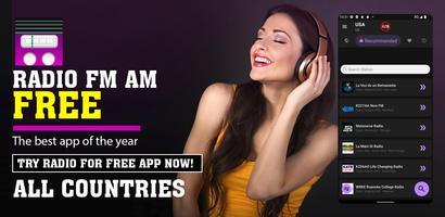 پوستر Radio App for Andriod: FM & AM