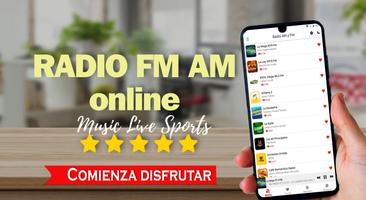 Radios AM y FM โปสเตอร์