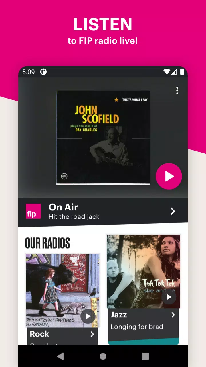 Fip - jazz, pop, rock radios for Android - APK Download