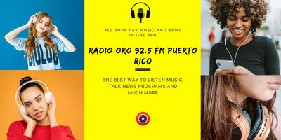 Radio Oro 92.5 Fm Puerto Rico 🎸📻 capture d'écran 2