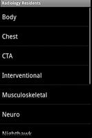 Radiology Residents اسکرین شاٹ 1