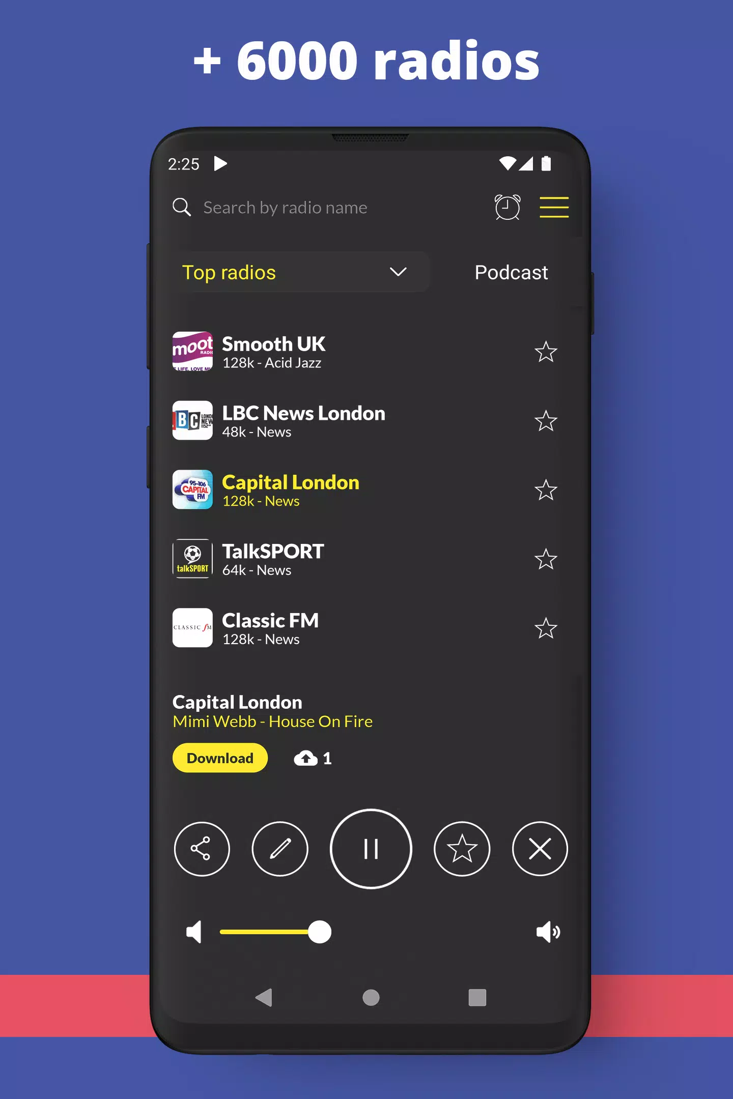 Vibes FM UK App Music London Free Online APK برای دانلود اندروید