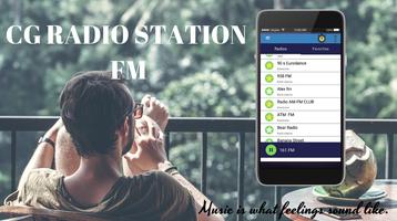 CG Radio Station FM Affiche