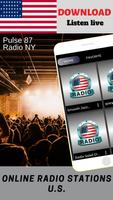 Pulse 87 NY STATION ONLINE APP RADIO poster