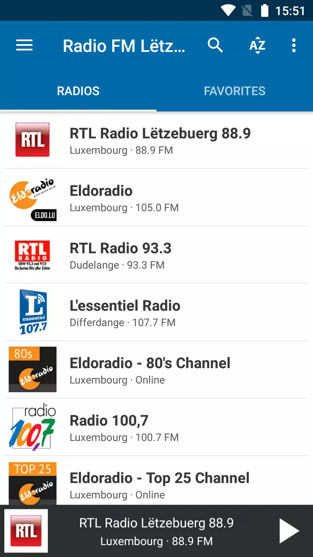 Descarga de APK de Radio FM Lëtzebuerg para Android