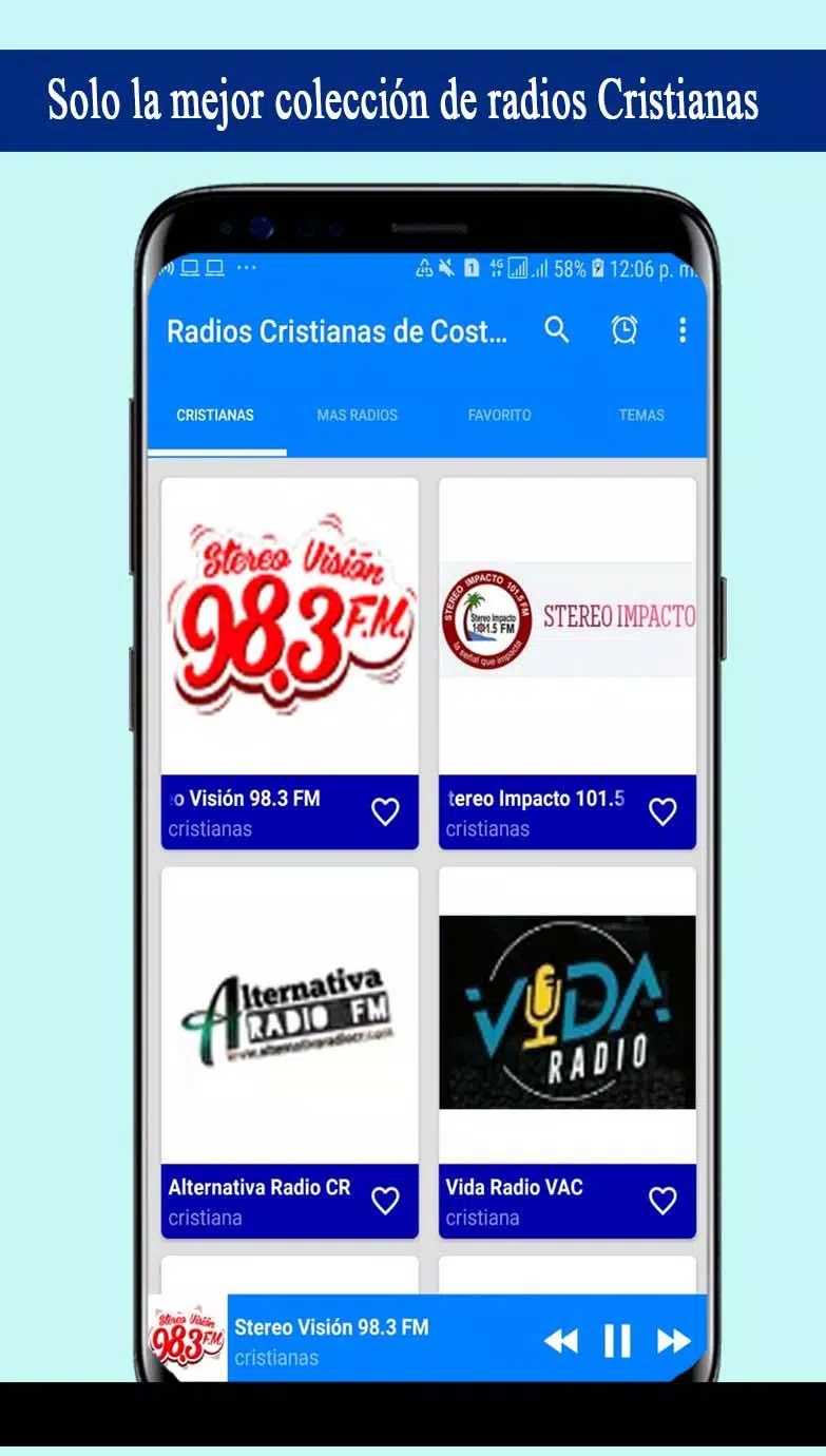 Descarga de APK de Radios Cristianas Costa Rica para Android