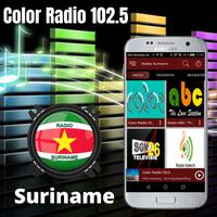 Radio Color 102.5 Live Surinam poster