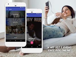 K Hit 107.5 Radio Free App Online captura de pantalla 1