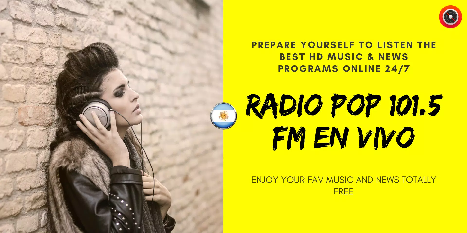 Radio Pop 101.5 en Vivo Buenos Aires Argentina 📻 for Android Download